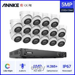 ANNKE 4K Video 8MP 8/16CH NVR Dome 5MP CCTV Audio Camera Security POE Kit IP67