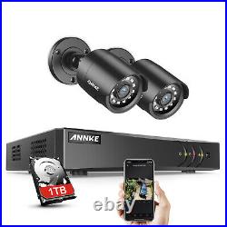 ANNKE 5IN1 8CH 5MP Lite DVR 2X3000TVL Outdoor CCTV Camera Home Security Kit 1TB