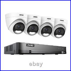 ANNKE 5MP 8CH CCTV Camera System Color Night Vision Human /Vehicle Detection Kit