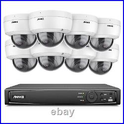 ANNKE 5MP 8CH CCTV System 4K POE NVR Audio In IP Camera Outdoor Night Vision Kit