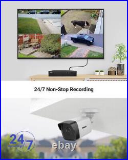 ANNKE 5MP 8CH CCTV System Color 6MP H. 265+ NVR Audio POE IP Camera Security Kit