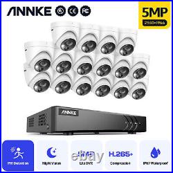 ANNKE 5MP CCTV Camera System 16CH H. 265+ 5IN1 DVR PIR Detection Night Vision Kit