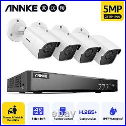 ANNKE 5MP CCTV Camera System 4K 8CH H. 265+ DVR Night Vision Outdoor Security Kit