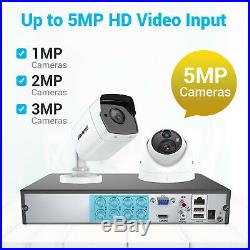 ANNKE 5MP CCTV Camera System 8CH H. 265 Pro+ DVR IP67 Home Security Kit Email IR