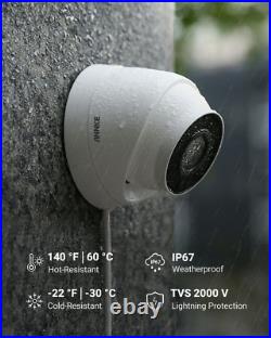 ANNKE 5MP CCTV Camera System POE Audio 4K 8CH NVR H265+ Home Surveillance Kit