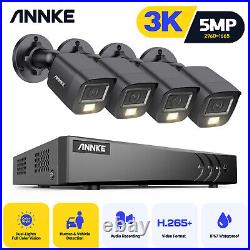 ANNKE 5MP CCTV Color Night Vision Camera 8CH 5IN1 DVR Home Security System Audio