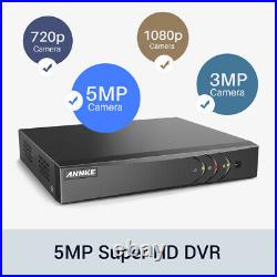 ANNKE 5MP CCTV Full HD IR Night Vision Outdoor Camera 8CH H. 265+DVR Security Kit