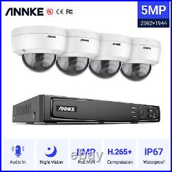 ANNKE 5MP CCTV Security System Night Vision POE IP Camera 4K 8CH NVR Outdoor Kit
