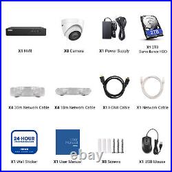 ANNKE 5MP CCTV System 6MP POE 8CH Video IP NVR Camera Security Kit Night Vision