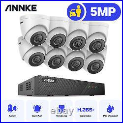 ANNKE 5MP CCTV System 6MP POE 8CH Video IP NVR Camera Security Night Vision Kit