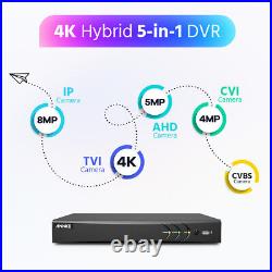 ANNKE 5MP CCTV System 8CH 4K DVR AI Human Detection Full Color Night Vision Kit