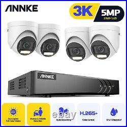 ANNKE 5MP Color CCTV Camera System Audio In Human /Vehicle Detection 8CH DVR Kit