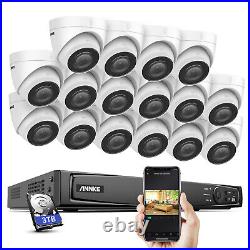 ANNKE 5MP POE CCTV Camera System 4K Video 8MP 16CH NVR Audio Home Security Kit