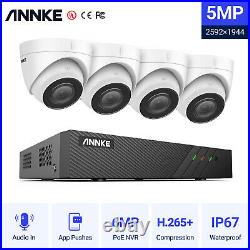 ANNKE 5MP POE Security System IP Audio Camera Home 6MP 8CH NVR CCTV Recorder Kit