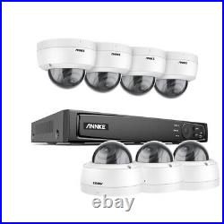 ANNKE 8CH 5MP POE CCTV Security System Night Vision Outdoor Audio In Camera Kit