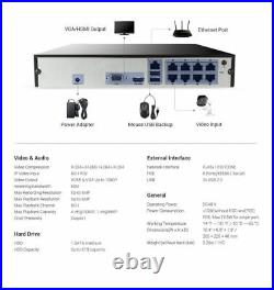 ANNKE 8CH 6MP NVR Outdoor CCTV Audio IP Audio Camera Home Security PoE Kit IP67