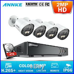 ANNKE 8CH DVR HD 3000TVL CCTV Camera Full Color Night Vision Remote System Kit