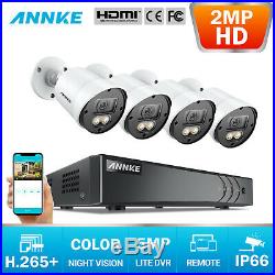 ANNKE 8CH DVR HD 3000TVL CCTV Camera Full Color Night Vision Remote System Kit