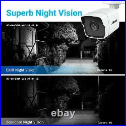 ANNKE 8CH H. 265+5IN1 DVR CCTV Outdoor 5MP Camera IP67 Night Vision Security Kit