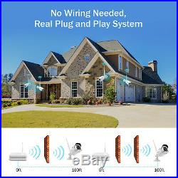 ANNKE 8CH Wireless NVR FHD 1080P CCTV Camera Remote Home Surveilalnce System Kit