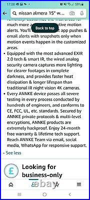 ANNKE 8MP CCTV 4K DVR 8CH System Outdoor Vivid HD Home Camera Security Kit IP67