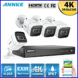 ANNKE 8MP CCTV 4K UHD DVR 8CH System Outdoor VIVID HD Camera Security Kit IP67
