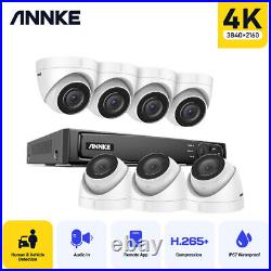 ANNKE 8 16CH 4K CCTV POE Security System 8MP Video NVR Kit Audio in Night Vision