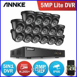 ANNKE CCTV Outdoor System 5MP Lite H. 265+DVR IR Night Vision Camera Security Kit