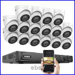 ANNKE CCTV POE System 16CH 8MP 4K Video NVR 5MP Audio in Camera Night Vision Kit