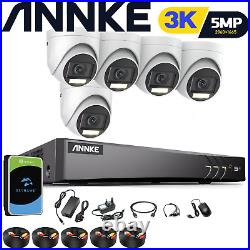 ANNKE CCTV SECURITY SYSTEM 5MP AUDIO MIC 3K CAMERA ColorVU Outdoor Night Vision