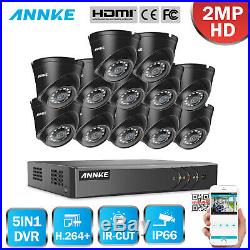 ANNKE CCTV System 1080P Lite DVR Outdoor Dome Night Vision Home Security Kit UK