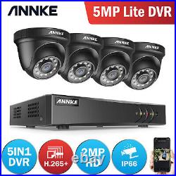 ANNKE CCTV System 5MP Lite 8 16CH DVR Dome Night Vision Home Security Camera Kit