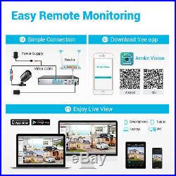 ANNKE Smart 1080P CCTV System 3000TVL Camera 8+2CH DVR Home Security Kit Remote