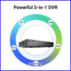ANNKE UHD 3K 5MP Color CCTV System 4K 8CH H. 265+ DVR Security Camera Dual Lights