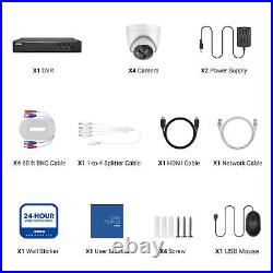 ANNKE UHD 5MP PIR Dome CCTV Camera System 8CH H. 265+ Video DVR Home Security Kit