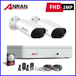 ANRAN 1080P 8CH AHD DVR Wired CCTV Home Security Camera System Kit Night Vision