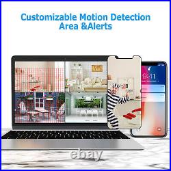 ANRAN 1080P Outdoor Wireless Security WIFI Camera System 7''LCD Monitor CCTV NVR