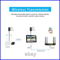 ANRAN 3MP Outdoor Wireless Security WIFI Camera System 12''LCD Monitor CCTV NVR