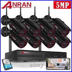 ANRAN 5MP WiFi Security Camera System Kit Outdoor Wireless 2TB Night Vision CCTV