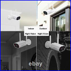 ANRAN 8CH Wireless WiFi 3MP CCTV NVR Cameras IR Night Home Security System Kit