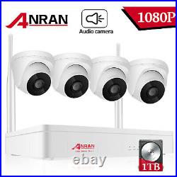 ANRAN Home CCTV Security Camera System Indoor 8CH Wireless HD 3MP 1TB Audio Kit