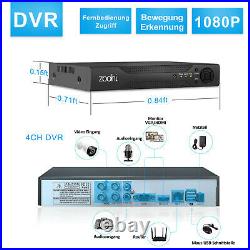 ANRAN Home Security Outdoor Camera System 4CH 1080P AHD DVR 3000TVL 2MP CCTV Kit