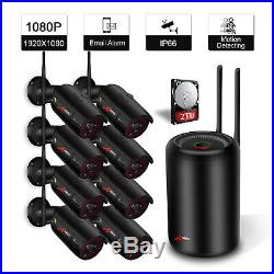 ANRAN Wireless Security Camera System 1080P 2TB HD NVR CCTV Outdoor Night Vision
