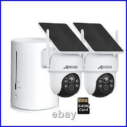 ANRAN Wireless Security Camera System Wireless Solar Battery CTTV Night Vision