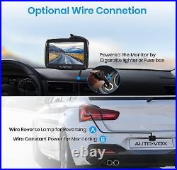 AUTO-VOX CS-2 Wireless Car Reversing Rear View Parking Camera 4.3 Monitor Kit