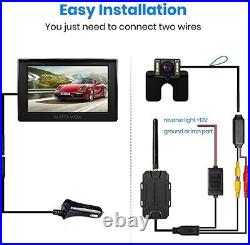 AUTO-VOX M1W Wireless Reversing Camera Kit Super Night Vision IP68 Parking 4.3