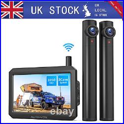 AUTO-VOX TW1 Wireless Reversing Camera 5 LCD Monitor + 2X Rear View Cameras Kit