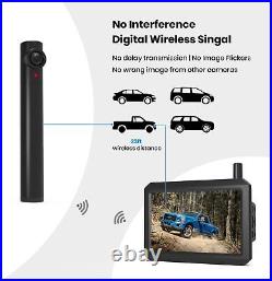 AUTO-VOX TW1 Wireless Reversing Camera 5 LCD Monitor + 2X Rear View Cameras Kit