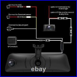 AUTO-VOX V5PRO OEM 1080P 9.35'' Front & Rear Mirror Dash Cam + Hardwire Kit +GPS