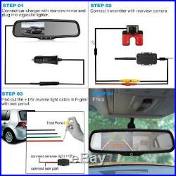 AUTO VOX Wireless Reverse Camera Kit Car Backup with Rear View Mirror